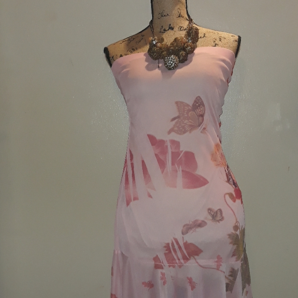 Pink party dress